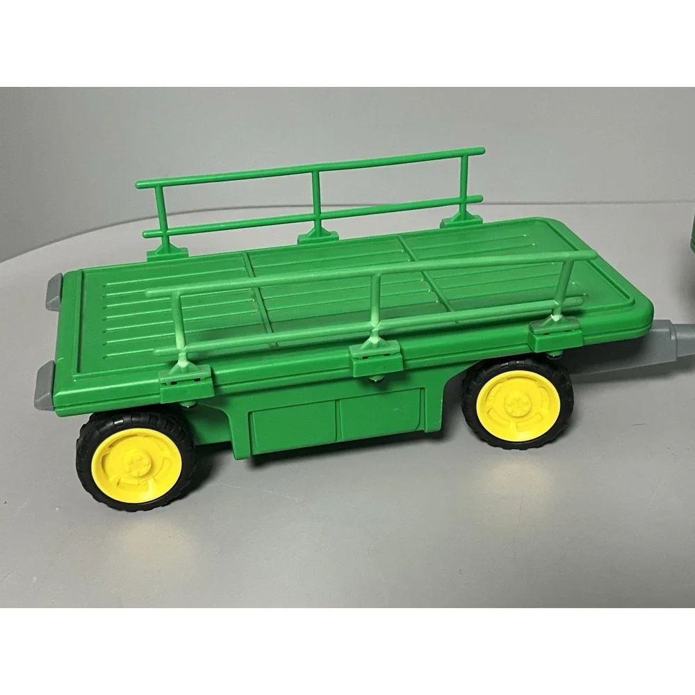 Rokenbok RC Loader Truck W/ Trailer Green Vtg 1997 W/ Cart Tested Works Great!